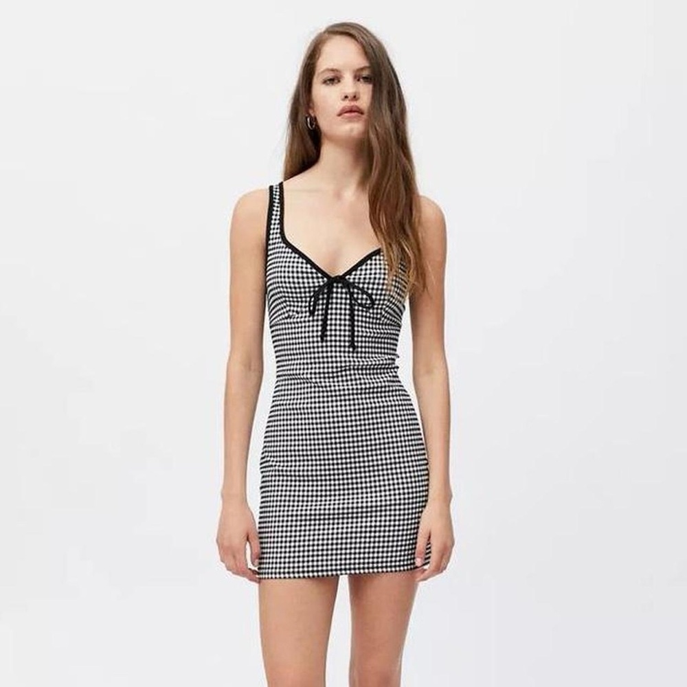 Women’s Urban Outfitters Black and White Checkered Mini Dress